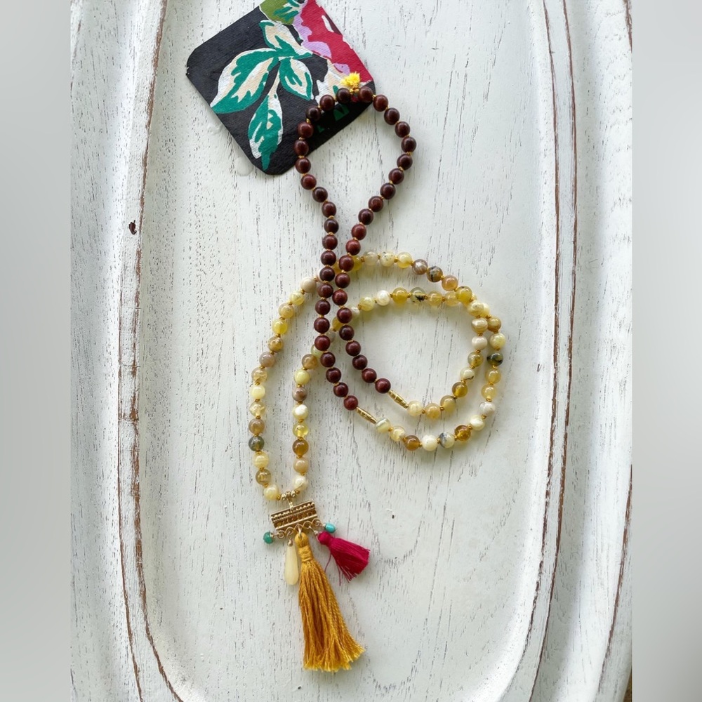Charm Tassel Mala necklace